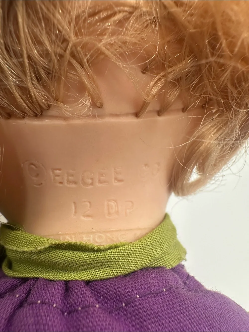 Masquerade Magic Eegee Goldberger Doll Vtg 1970s Green Purple Quick Change